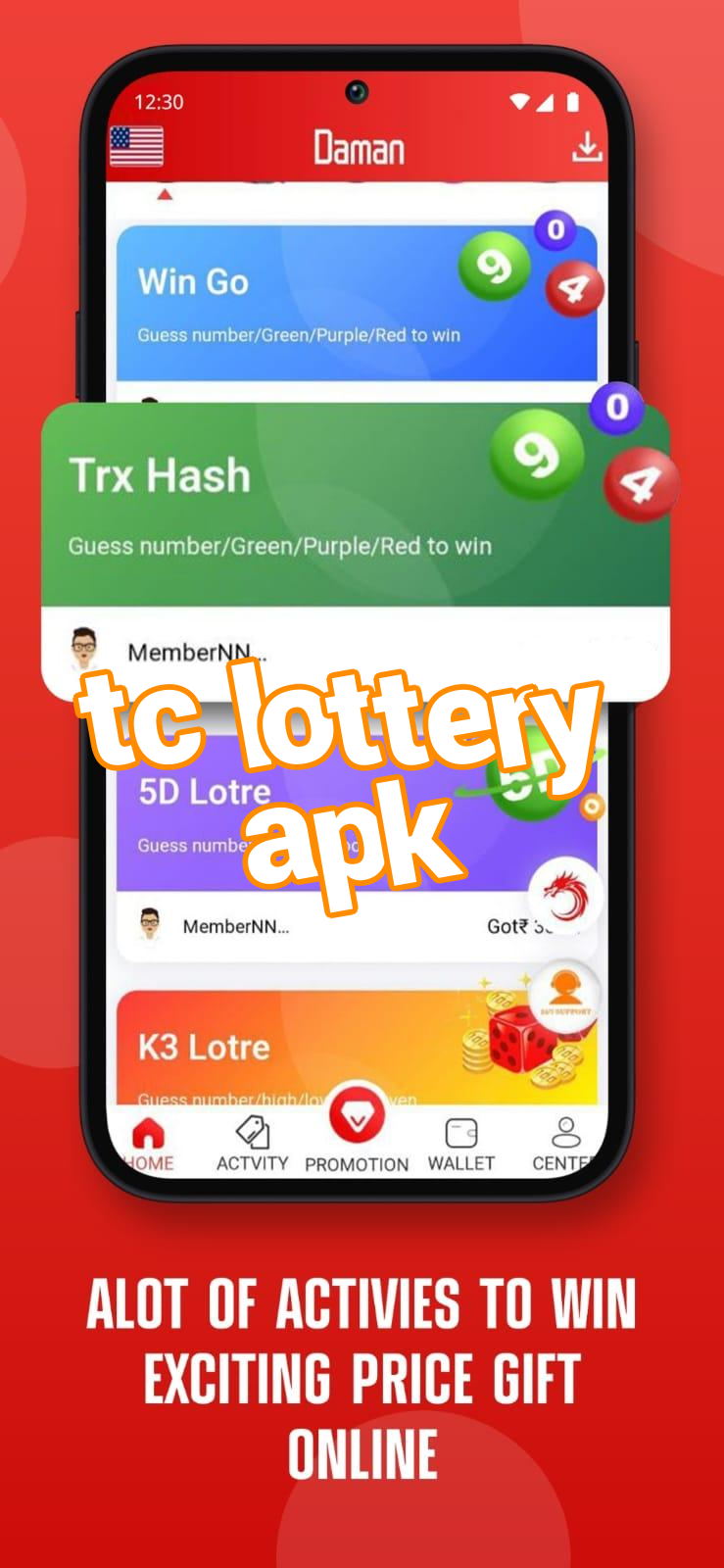 tc lottery apk Screenshots